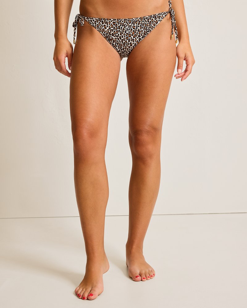 Tommy Bahama | Lily Cat Reversible String Bikini Bottoms / Black Rev