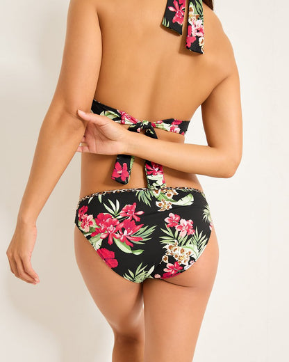 Tommy Bahama | Lily Cat Reversible Hipster Bikini Bottoms / Black Rev