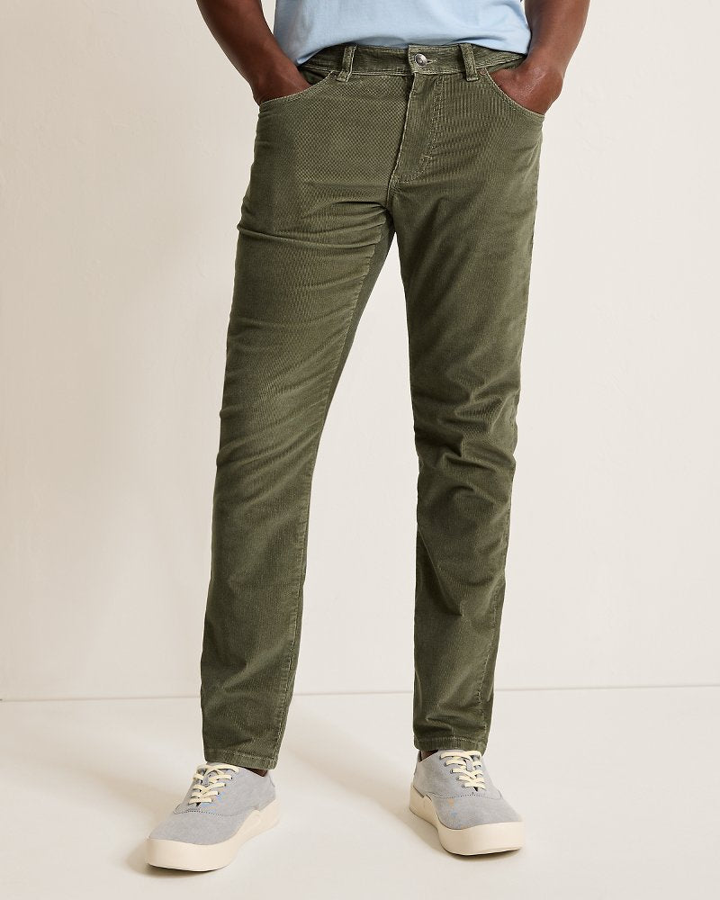 Tommy Bahama | Sea Coast Corduroy 5-Pocket Pants / Beetle Green