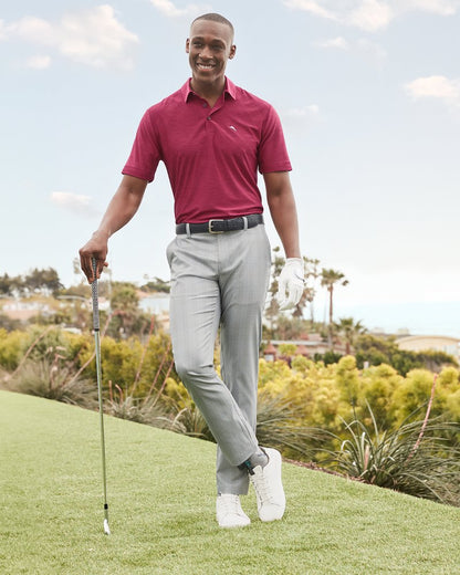 Tommy Bahama | On Par Island Driver Flat-Front IslandZone® Pants / Metallic Silver