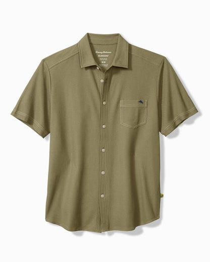 Tommy Bahama | Emfielder IslandZone® Knit Short-Sleeve Shirt / Tea Leaf