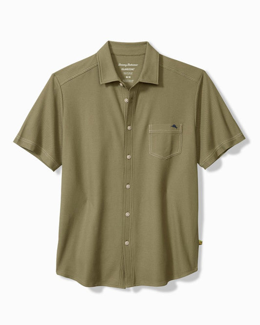 Tommy Bahama | Emfielder IslandZone® Knit Short-Sleeve Shirt / Tea Leaf