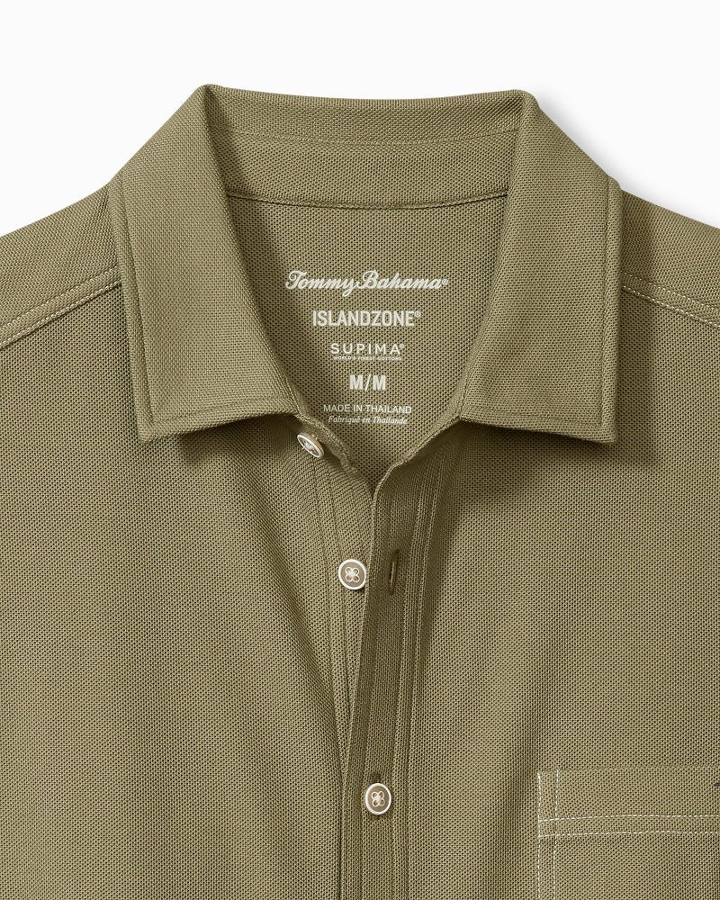 Tommy Bahama | Emfielder IslandZone® Knit Short-Sleeve Shirt / Tea Leaf