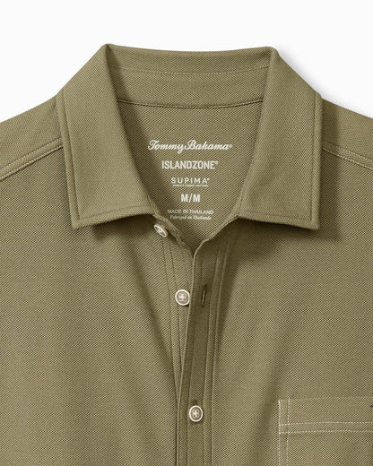 Tommy Bahama | Emfielder IslandZone® Knit Short-Sleeve Shirt / Tea Leaf