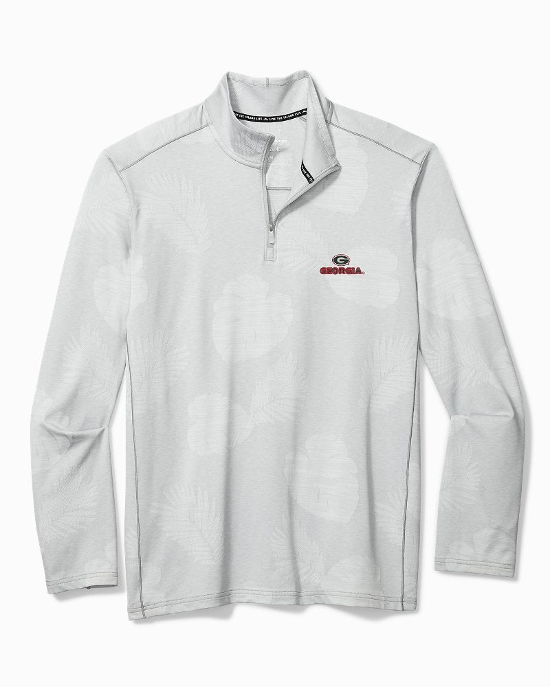 Tommy Bahama | Collegiate Delray Frond IslandZone® Half-Zip Sweatshirt / Georgia