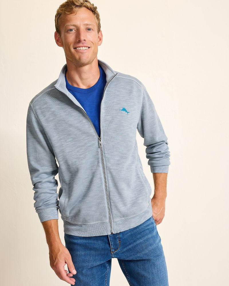 Tommy Bahama | Tobago Bay Full-Zip Sweatshirt / Iced Slate