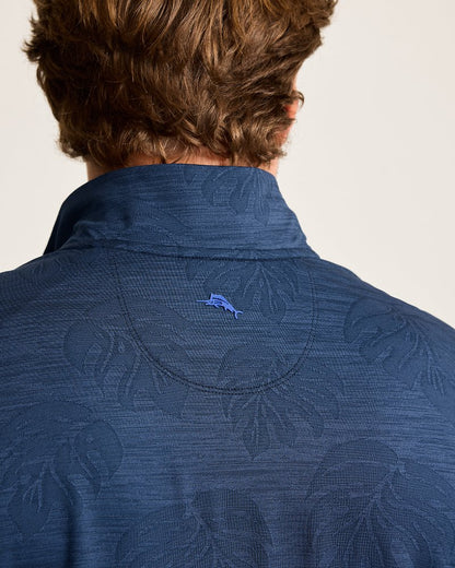 Tommy Bahama | Monstera Fade IslandZone® Half-Zip Sweatshirt / Blue Note