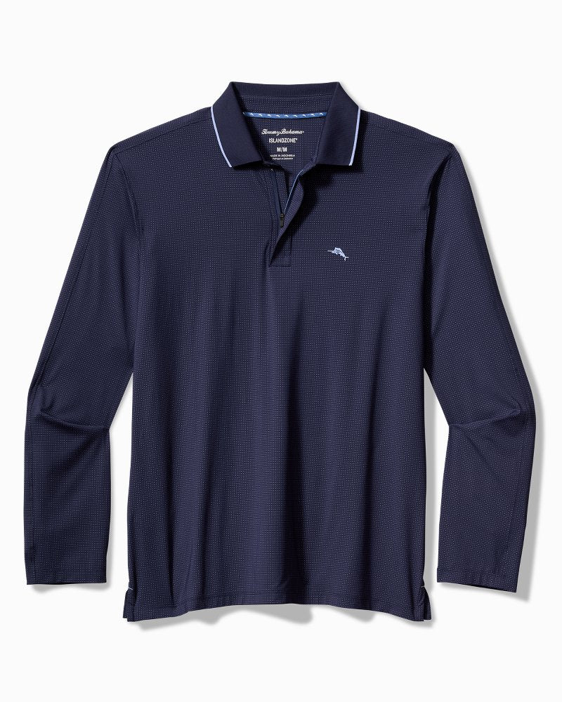 Tommy Bahama | Palm Desert Fairway IslandZone® Long-Sleeve Polo / Aleutian Night