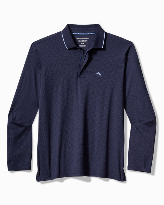 Tommy Bahama | Palm Desert Fairway IslandZone® Long-Sleeve Polo / Aleutian Night