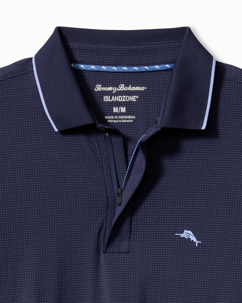 Tommy Bahama | Palm Desert Fairway IslandZone® Long-Sleeve Polo / Aleutian Night