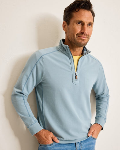 Tommy Bahama | Ben & Terry Half-Zip Sweatshirt / Norse Blue
