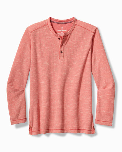 Tommy Bahama | Morro Beach Long-Sleeve Henley / Red Ginger