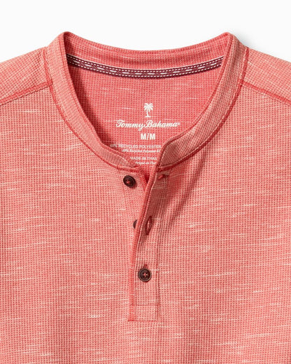 Tommy Bahama | Morro Beach Long-Sleeve Henley / Red Ginger