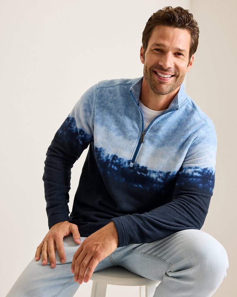 Tommy Bahama | Azul Tides Ombré Half-Zip Sweatshirt / Blues