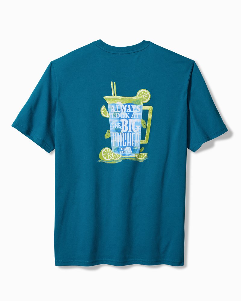 Tommy Bahama | Always Look at the Big Pitcher Graphic T-Shirt / Blue Allure