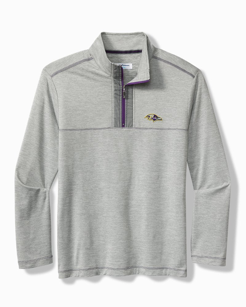 Tommy Bahama | NFL High Score Half-Zip IslandZone® Sweatshirt / baltimore_ravens