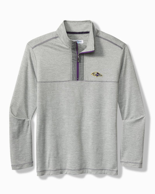 Tommy Bahama | NFL High Score Half-Zip IslandZone® Sweatshirt / baltimore_ravens