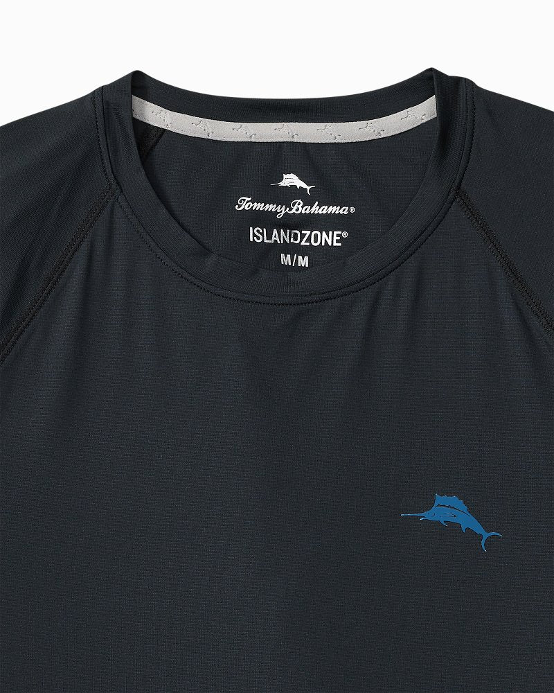 Tommy Bahama | Chill Time Surf IslandZone® Short-Sleeve Rash Guard / Jet Black