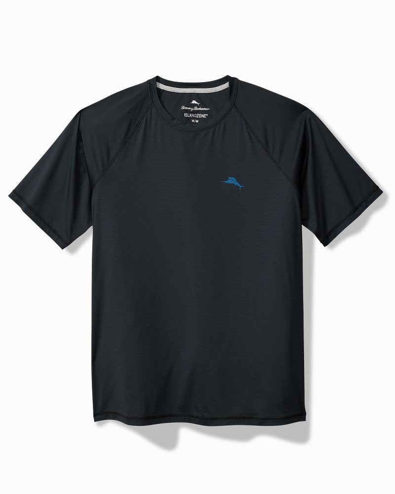 Tommy Bahama | Chill Time Surf IslandZone® Short-Sleeve Rash Guard / Jet Black