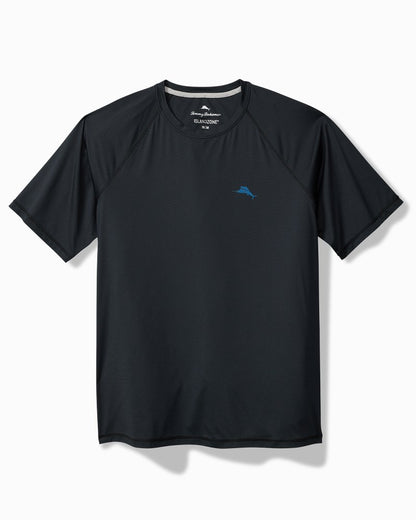 Tommy Bahama | Chill Time Surf IslandZone® Short-Sleeve Rash Guard / Jet Black