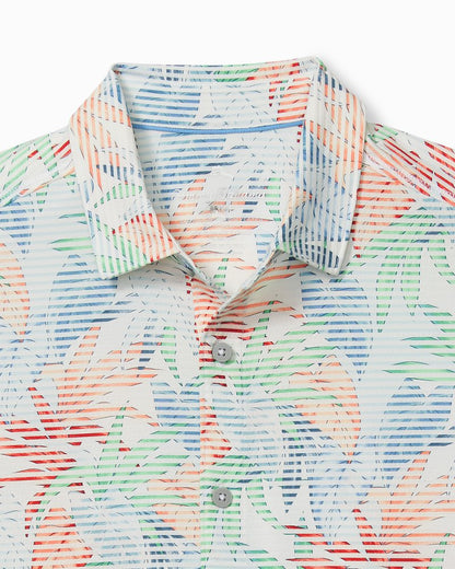Tommy Bahama | Costa Wave Canopy IslandZone® Short-Sleeve Shirt / Vacation Blue
