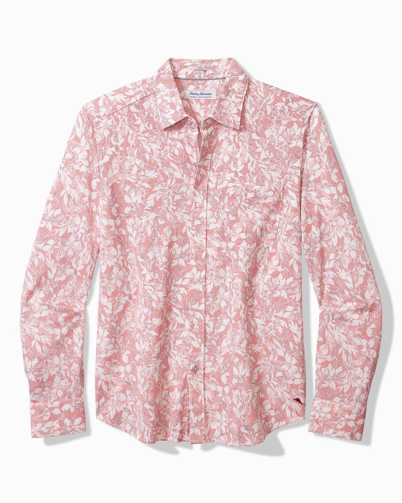 Tommy Bahama | San Lucio Casa Vines Knit Stretch Shirt / Rose Red