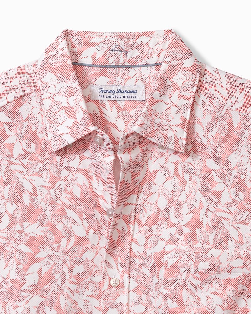 Tommy Bahama | San Lucio Casa Vines Knit Stretch Shirt / Rose Red