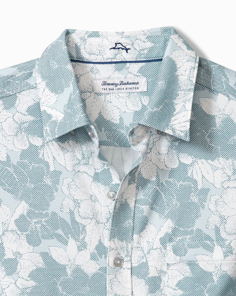 Tommy Bahama | San Lucio Cali Blooms Knit Stretch Shirt / Seven Seas