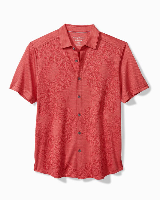 Tommy Bahama | Palm Coast Cascade Vines IslandZone® Knit Shirt / Dark Havana