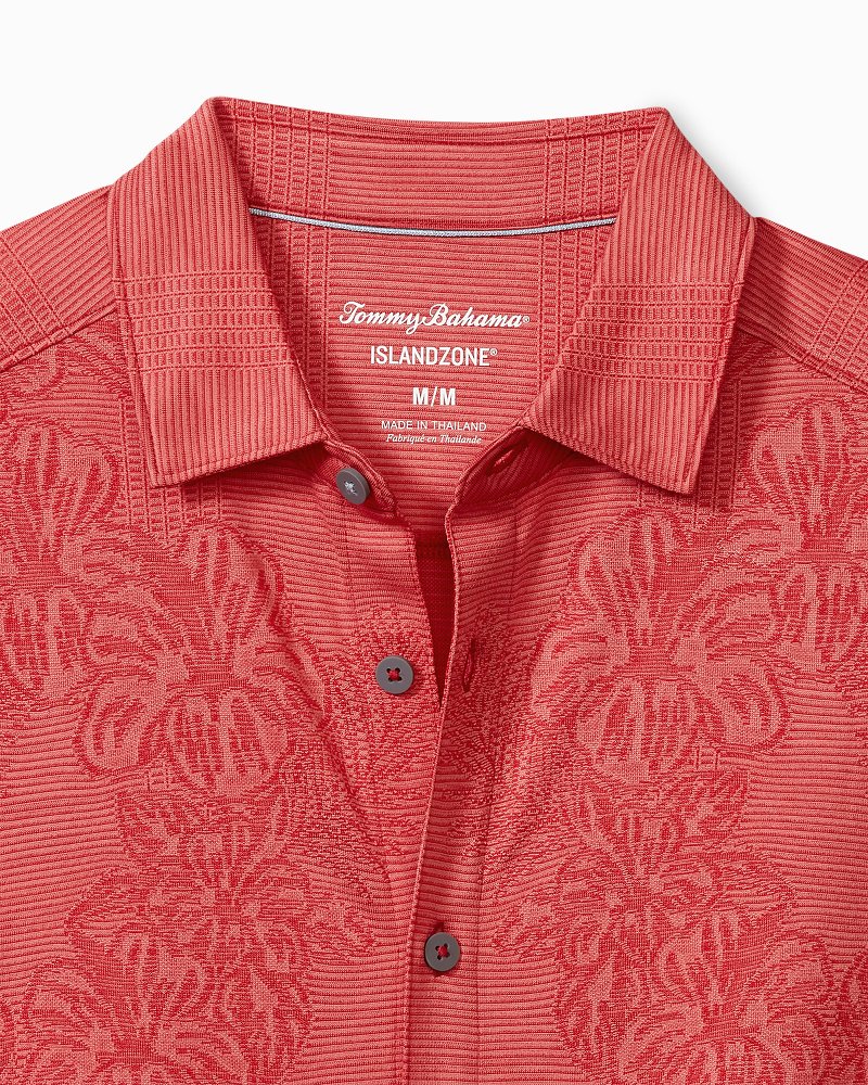 Tommy Bahama | Palm Coast Cascade Vines IslandZone® Knit Shirt / Dark Havana