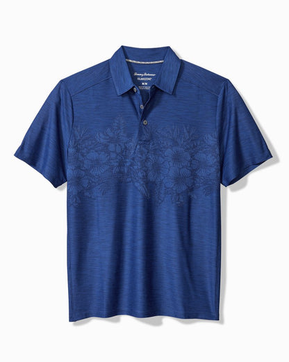 Tommy Bahama | Palm Coast Hibiscus Border IslandZone® Polo / Kingdom Blue