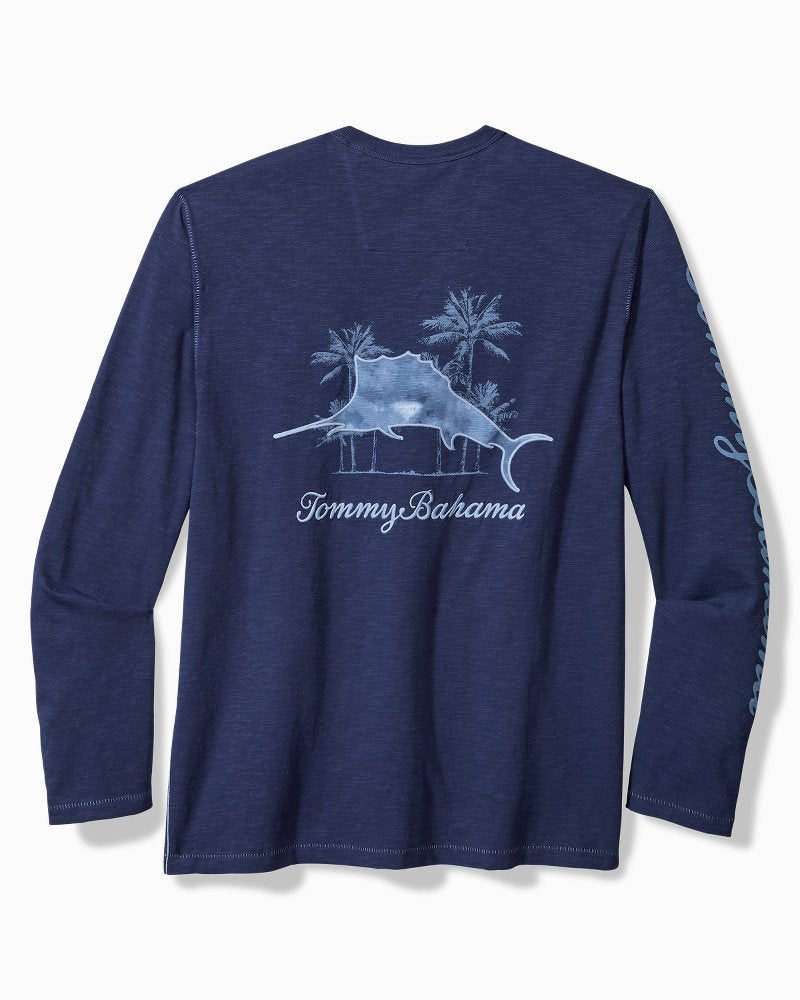 Tommy Bahama | Azul Palms Long-Sleeve Lux T-Shirt / Island Navy
