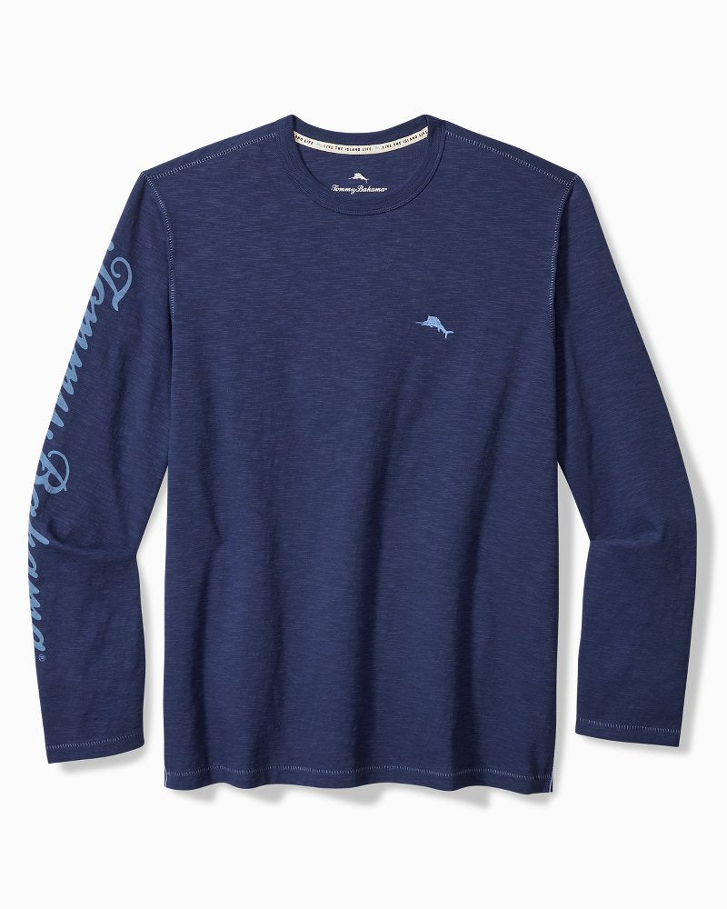 Tommy Bahama | Azul Palms Long-Sleeve Lux T-Shirt / Island Navy