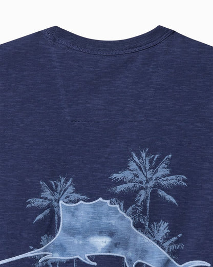 Tommy Bahama | Azul Palms Long-Sleeve Lux T-Shirt / Island Navy
