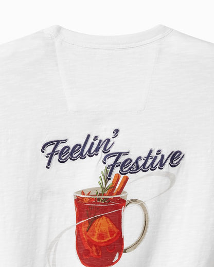 Tommy Bahama | Feelin' Festive Long-Sleeve Lux T-Shirt / White