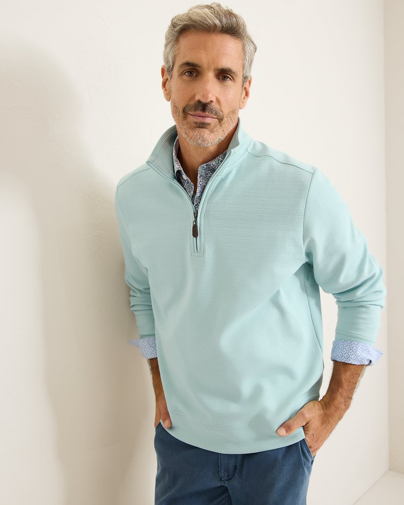 Tommy Bahama | St. Kitts Half-Zip Sweatshirt / Sterling Blue