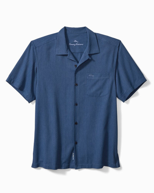 Tommy Bahama | Coastal Breeze Check IslandZone® Camp Shirt / Dockside Blue