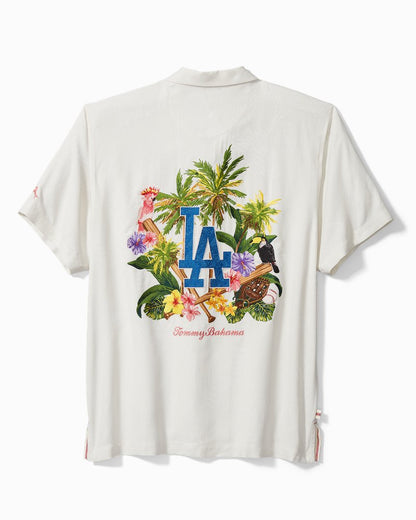 Tommy Bahama | Go Big or Go Home Silk Camp Shirt / los_angeles_dodgers