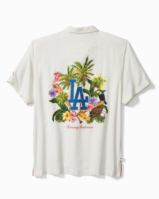 Tommy Bahama | Go Big or Go Home Silk Camp Shirt / los_angeles_dodgers