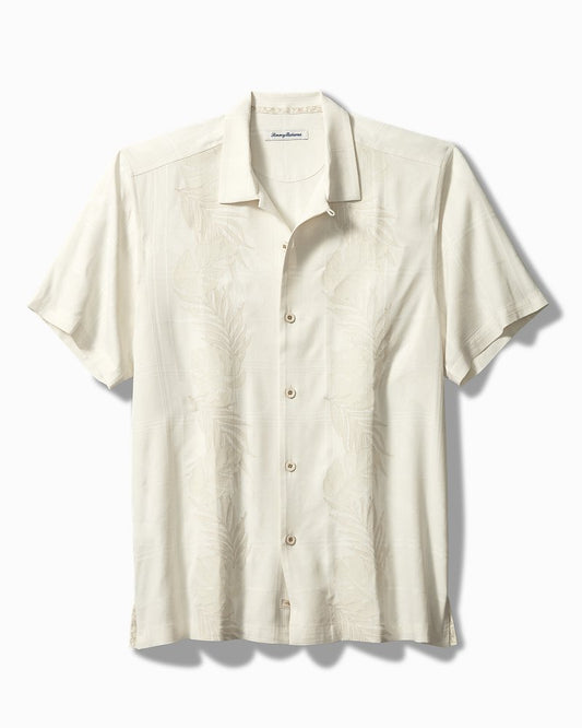 Tommy Bahama | Del Palms Embroidered Silk Camp Shirt / Continental