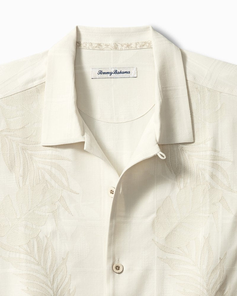 Tommy Bahama | Del Palms Embroidered Silk Camp Shirt / Continental