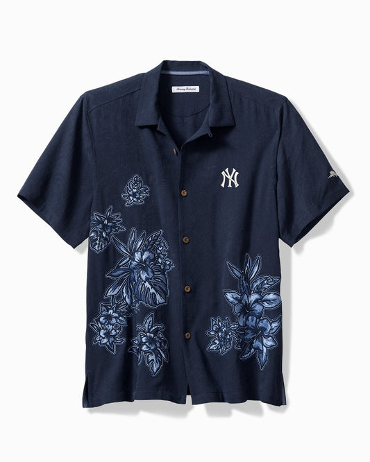 Tommy Bahama | <i>MLB®</i> Hibiscus Vibrations Silk Camp Shirt / new_york_yankees