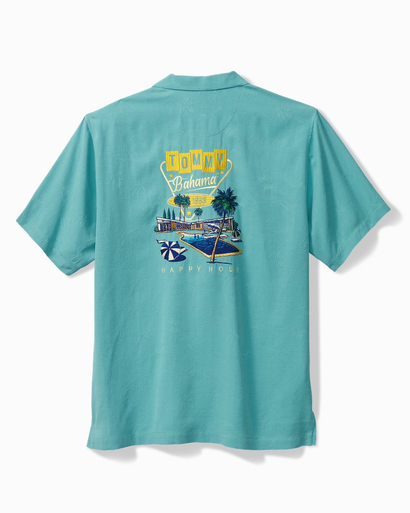 Tommy Bahama | Retro Lounge Silk Camp Shirt / Como Blue