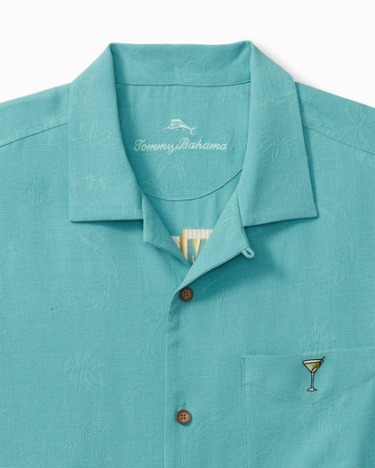 Tommy Bahama | Retro Lounge Silk Camp Shirt / Como Blue