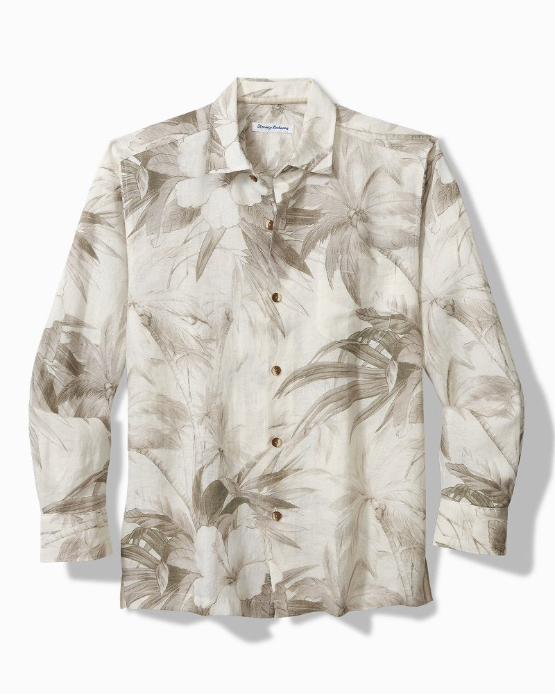 Tommy Bahama | Flora Oasis Long-Sleeve Linen Shirt / Pure Khaki