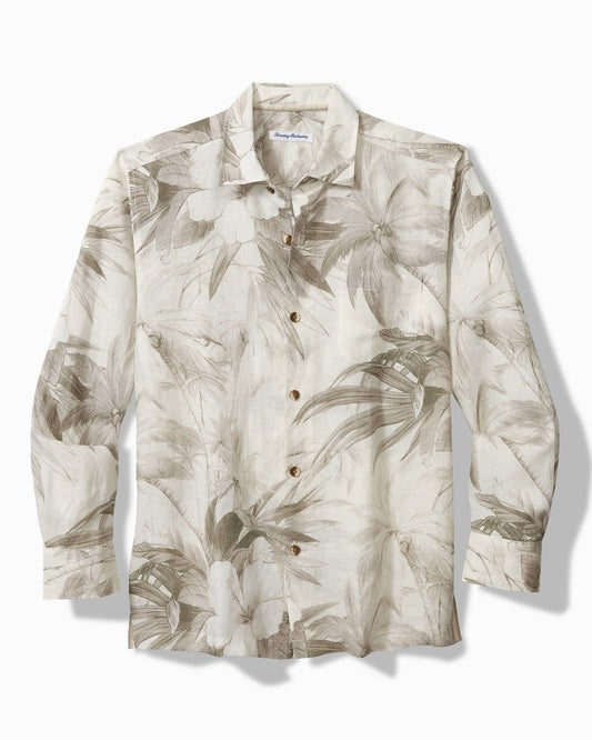 Tommy Bahama | Flora Oasis Long-Sleeve Linen Shirt / Pure Khaki