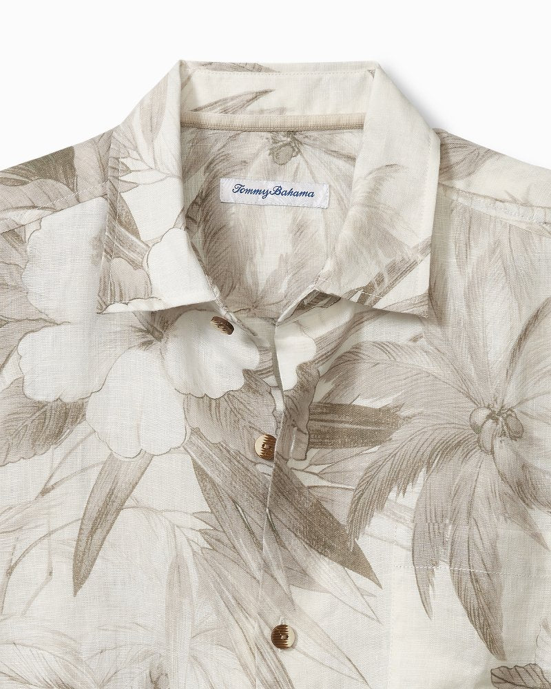 Tommy Bahama | Flora Oasis Long-Sleeve Linen Shirt / Pure Khaki