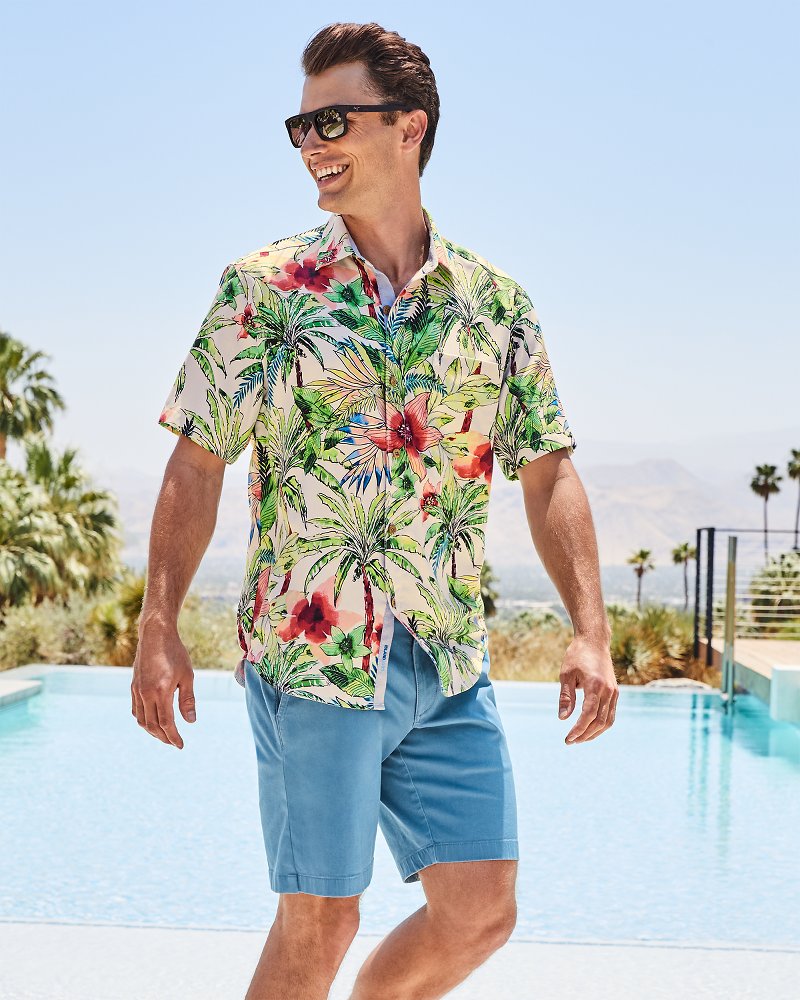 Tommy Bahama | Tepito Garden IslandZone® Camp Shirt / Coconut Cream