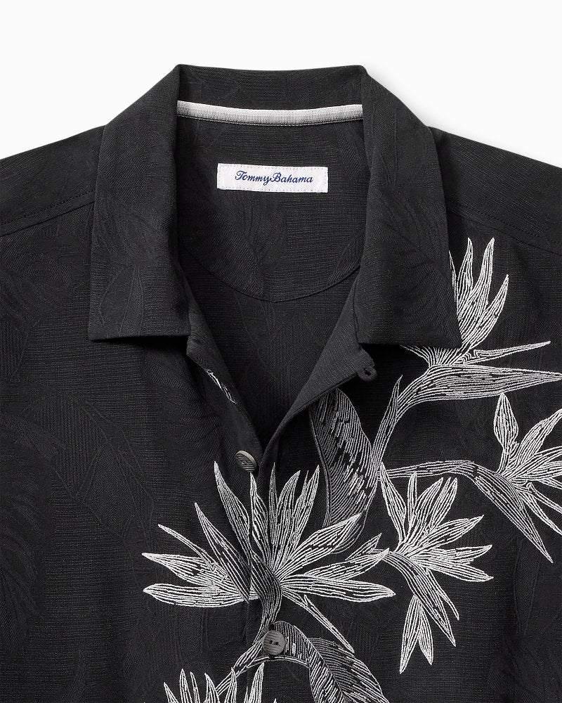 Tommy Bahama | Across Paradise Silk Camp Shirt / Black