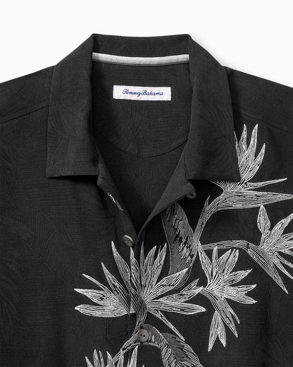 Tommy Bahama | Across Paradise Silk Camp Shirt / Black